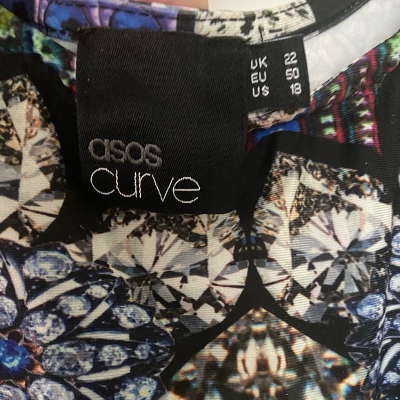 ASOS Curve mixed print midi 18 * Closeout * - Picture 3 of 3